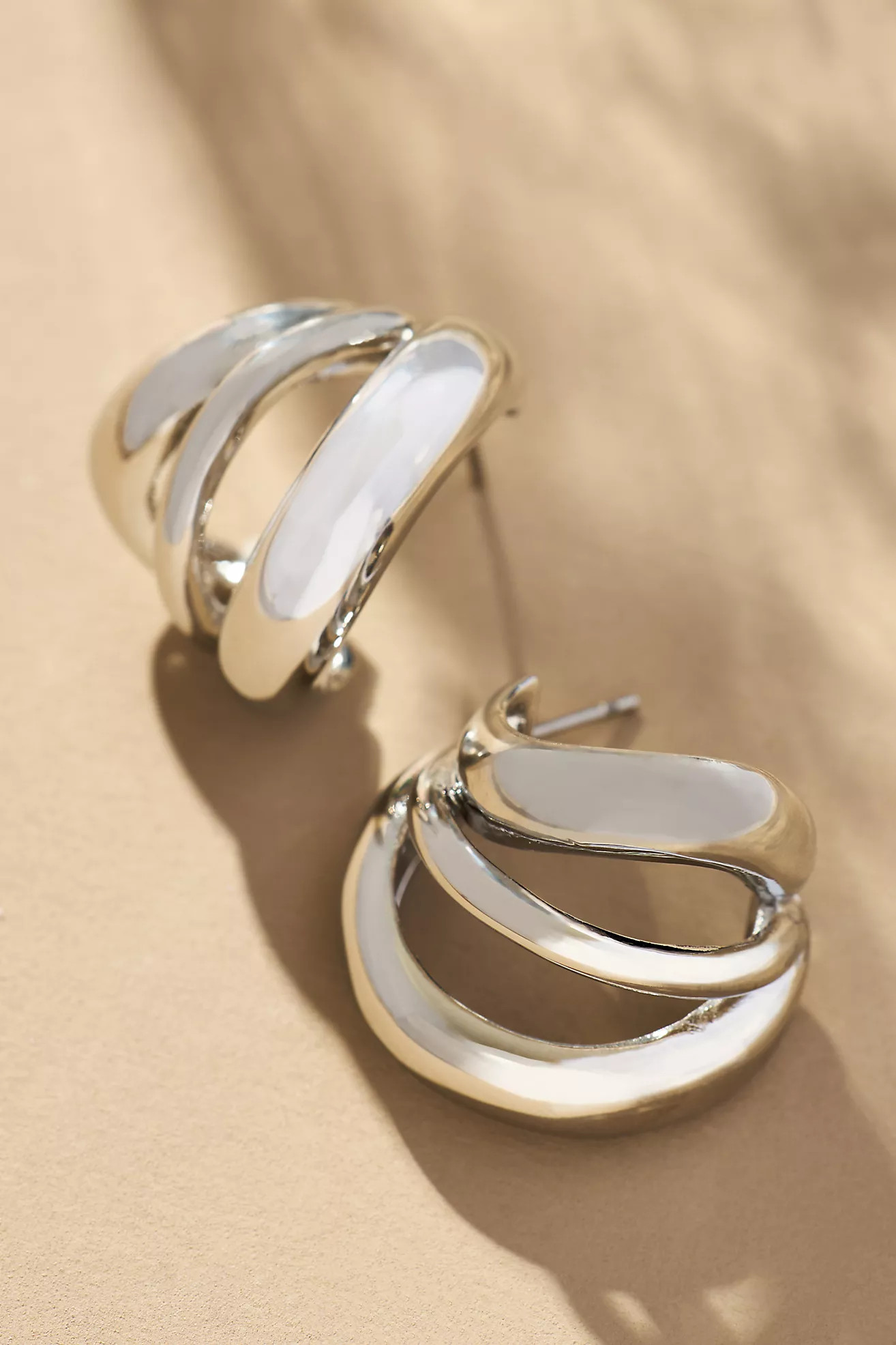 Triple Curve Huggie Earrings | Anthropologie (US)
