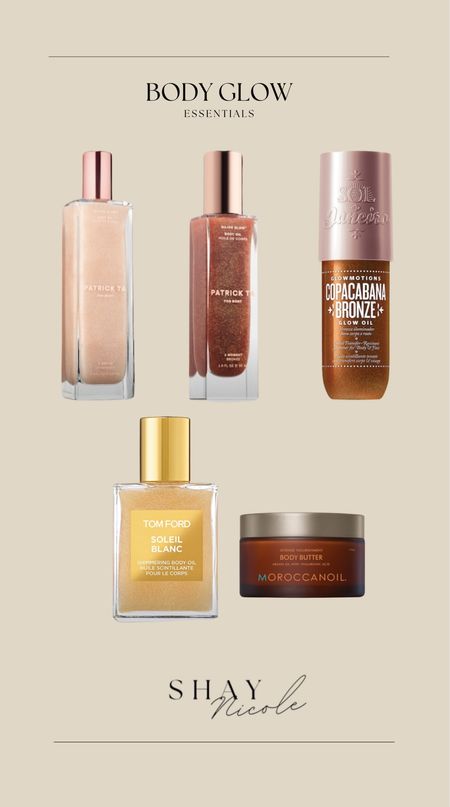 Body glow essentials.




Body oil, body creams, skin care

#LTKfindsunder50 #LTKbeauty #LTKfindsunder100