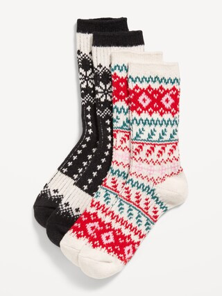 Fair Isle Crew Socks 2-Pack | Old Navy (US)