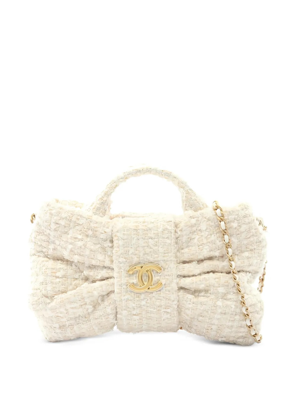 CHANEL Pre-Owned mini Bow shoulder bag - Neutrals | Farfetch Global