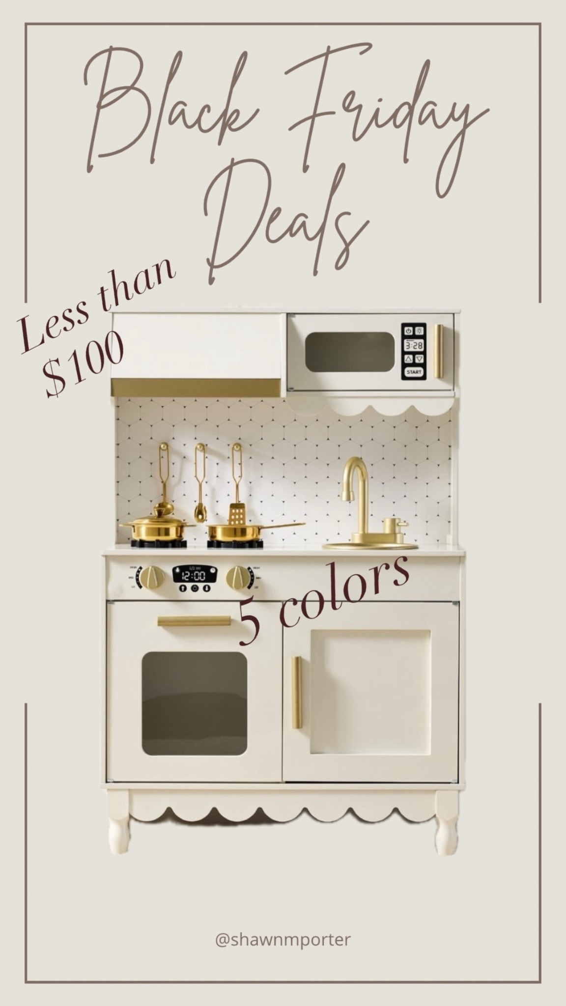Children’s play kitchen. Comes in 5 colors. Perfect gift for toddlers to have imaginative play. 

#LTKHoliday #LTKKids