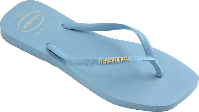Slim Square Logo Flip Flop (Women) | Nordstrom