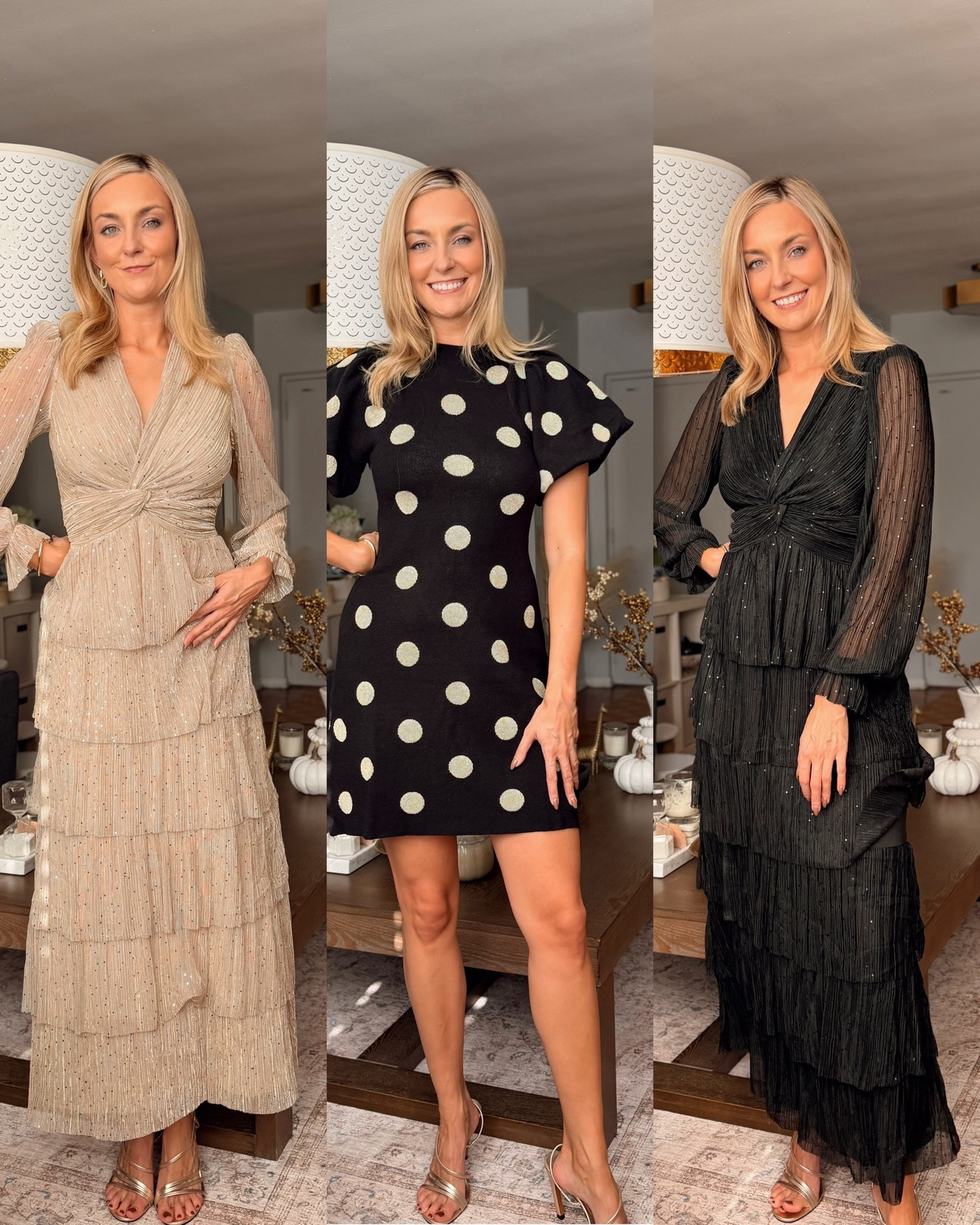 #WalmartPartner holiday glam in full swing - I just found these 3 dresses below $40 for every winter occasion. Holiday party, Christmas, Thanksgiving or New Year’s Eve! Will sell out! 

Wearing size XS

 #WalmartFashion, @WalmartFashion

Maxi dress, mini dress, polka dot dress, ruffle dress, New Year’s Eve dress, holiday party dress, Thanksgiving outfit inspo, wedding guest dress idea, fall wedding, winter wedding 

#LTKWedding #LTKHoliday #LTKStyleTip