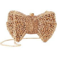 Dune London Diamante Bow Chain Strap Mini Clutch Bag Bronze | Marks & Spencer (UK)