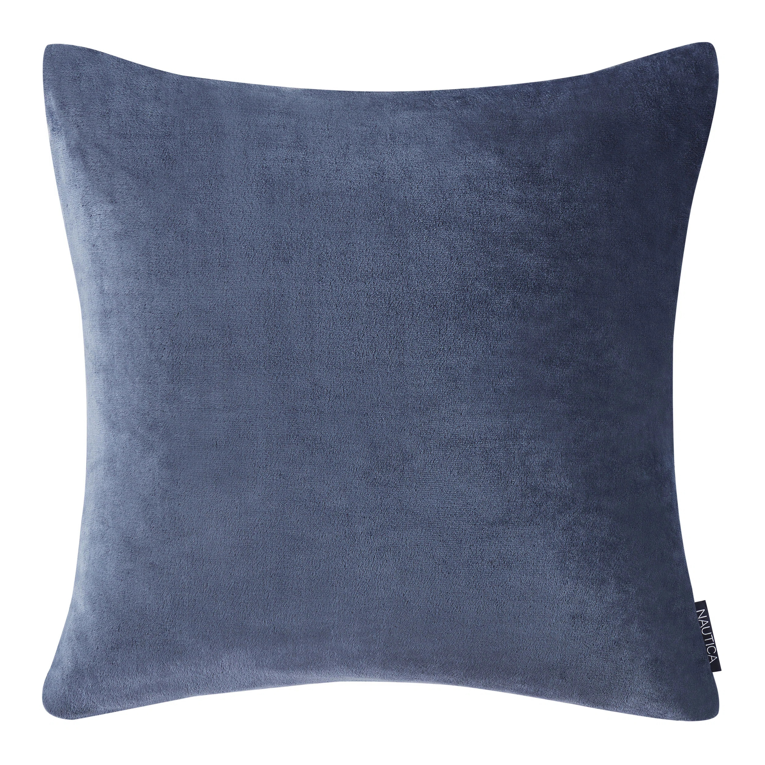 Nautica Ultra Soft Plush Fleece Solid European Sham | Wayfair North America