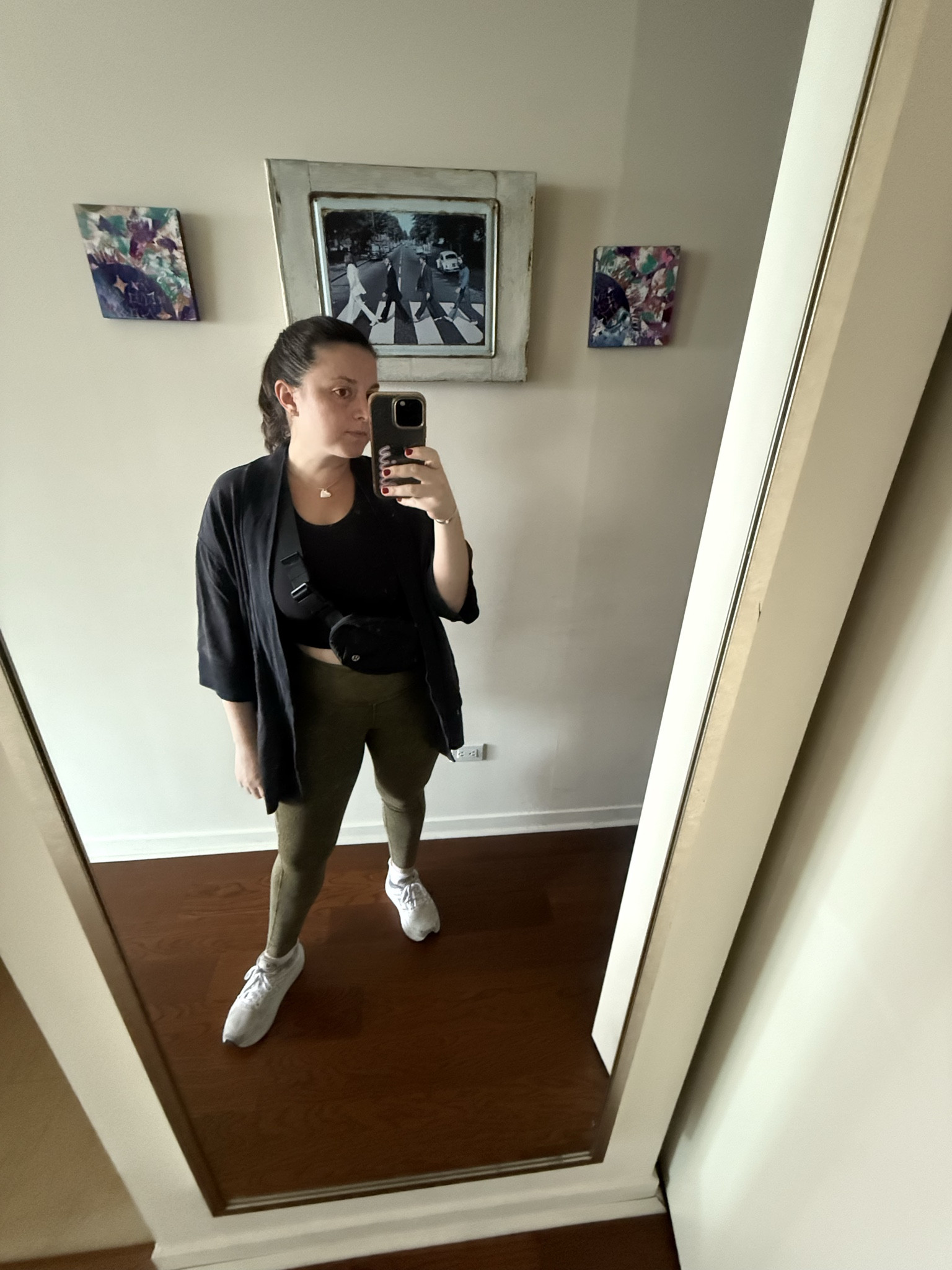 I took this pic before the temps dropped. This is a perfect seasonal transition look for running errands and squeezing in a run. I’m obsessed with fast & free leggings from lululemon!

#LTKSeasonal #LTKootd #LTKMidsize