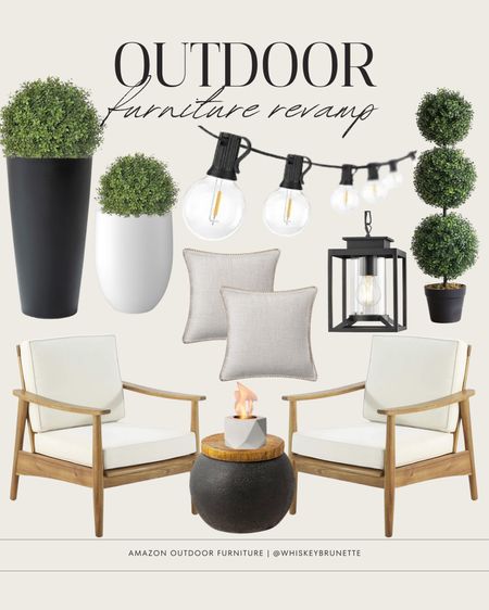 Outdoor patio furniture revamp! Love these outdoor chairs paired with the cutest modern table, faux plants, market lights and more!

Amazon Home | Amazon Outdoors | Outdoor Furniture | Spring | Summer | Patio Furniture | Outdoor Decor | Patio Decor | Amazon Decor 

#LTKhome #LTKSeasonal