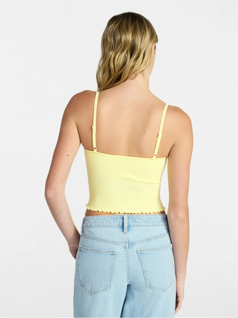 No Boundaries Seamless Scoop Neck Brami, Women’s & Women's Plus XXS-4X | Walmart (US)