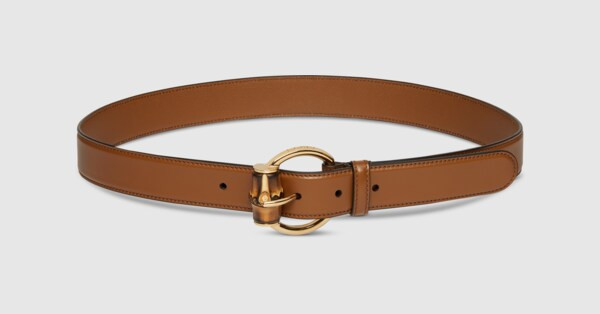 Gucci Belt with bamboo detail buckle | Gucci (US)