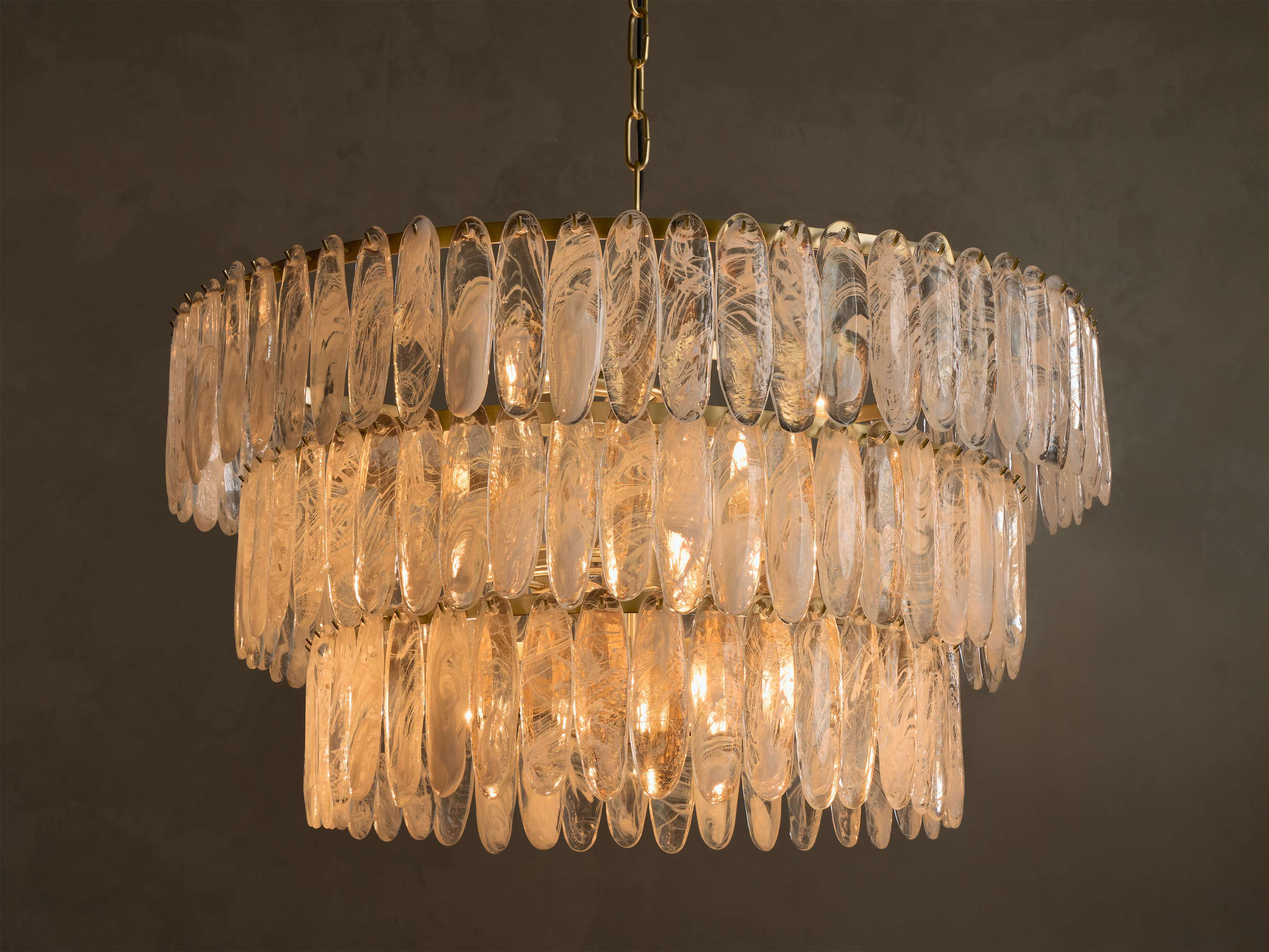 Verna Round Chandelier , 38" | Arhaus | Arhaus