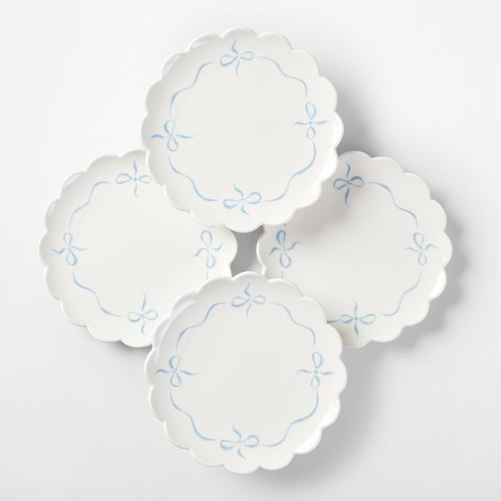 Bow Appetizer Plates, Set of 4 | Mark and Graham