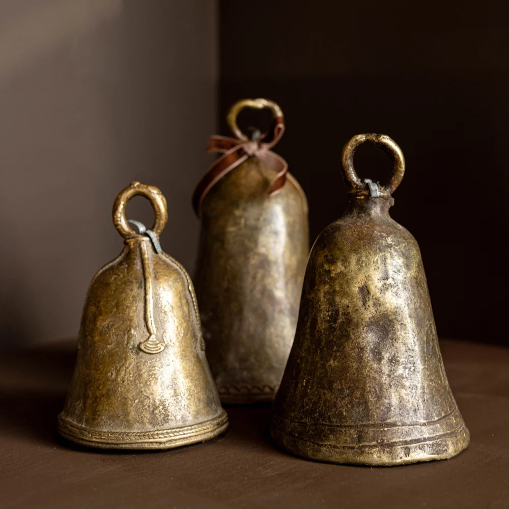 Vintage-Style Brass Cow Bell | Luxe B Co. | luxe bCO