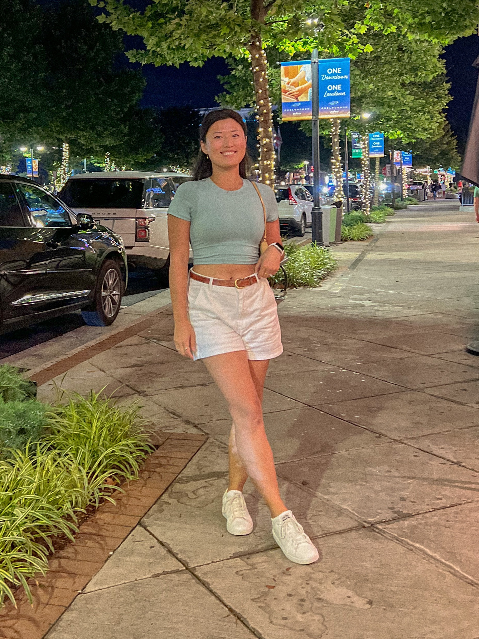 Klassy network mint color cropped tee, white denim shorts, white sneakers. Summer outfit, summer style

#LTKxNSale #LTKstyletip #LTKSeasonal