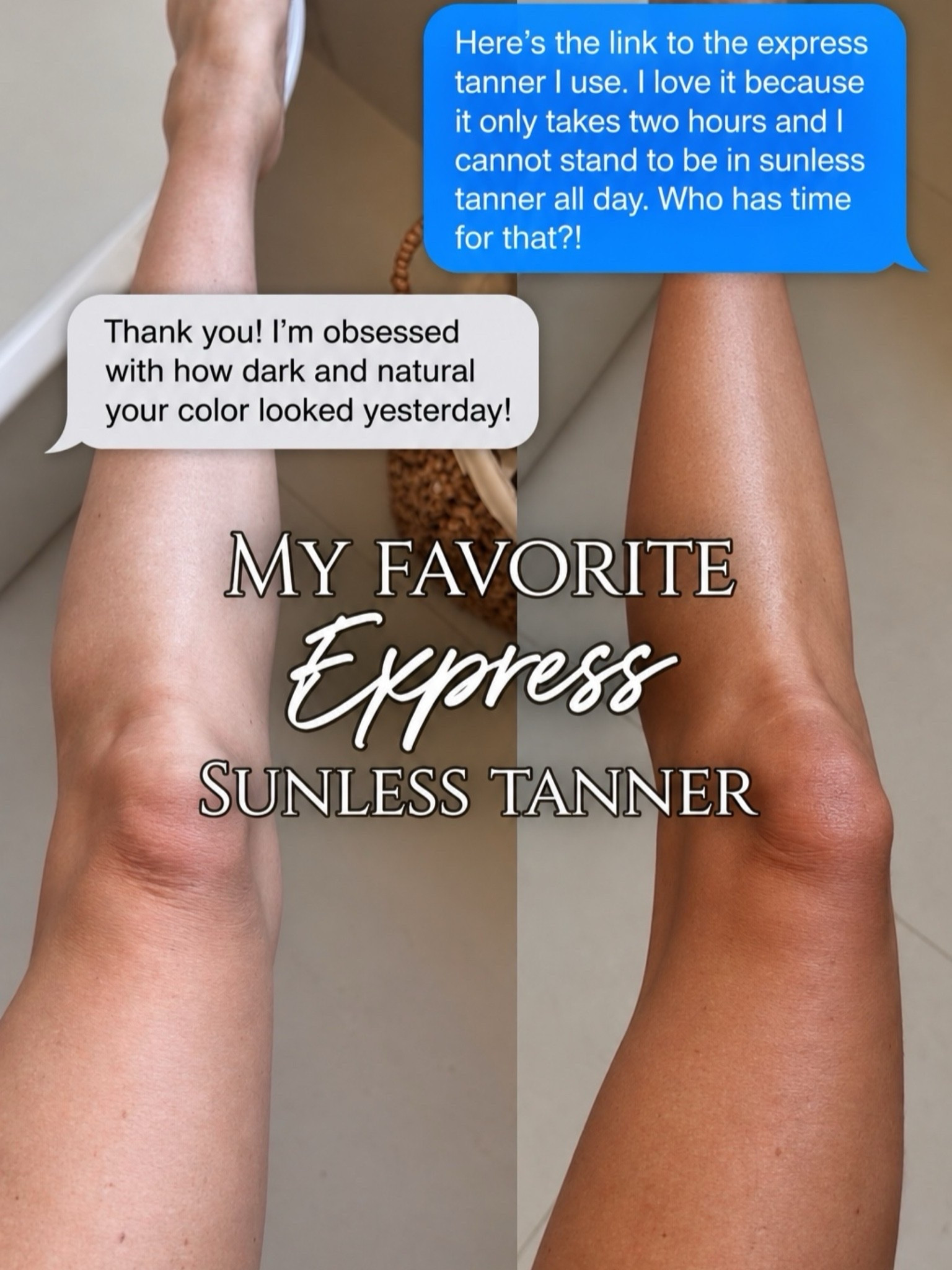 This is my favorite sunless Tanner. It will give you a deep brown glow that truly looks like you’ve been in the sun that is not orange or overly warm. It truly is different than what else is out there and so great! It also develops in two hours which I love. And is a small business that I love to support! ￼