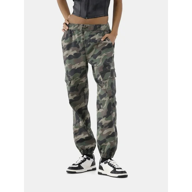 No Boundaries Utility Jogger Pants, 27" Inseam, Women's and Women's Plus | Walmart (US)