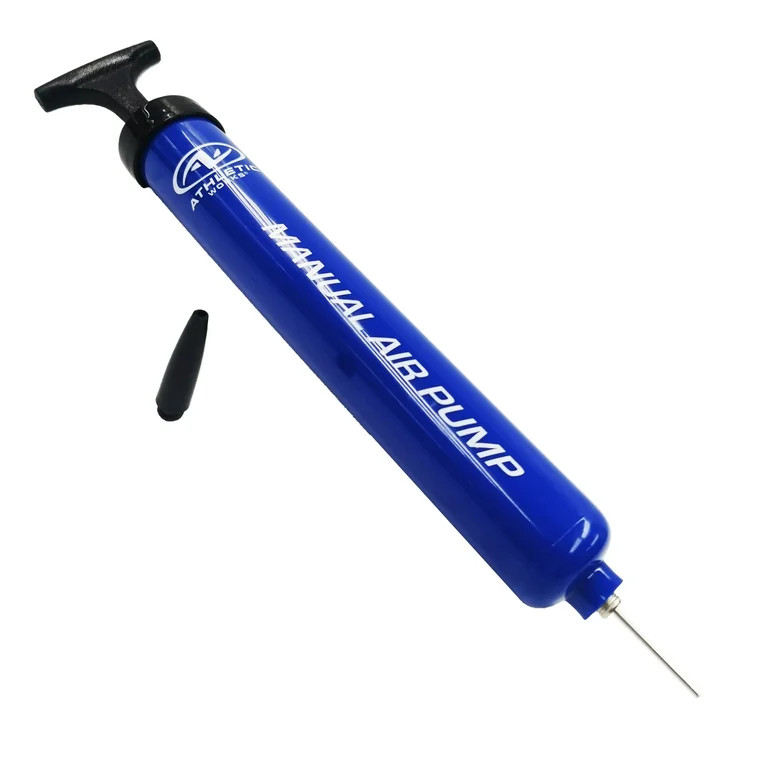 Athletic Works Manual 12" Air Pump with 1 Inflation Needle 1 Adapter, Blue, Plastic, 0.4 lbs - Wa... | Walmart (US)