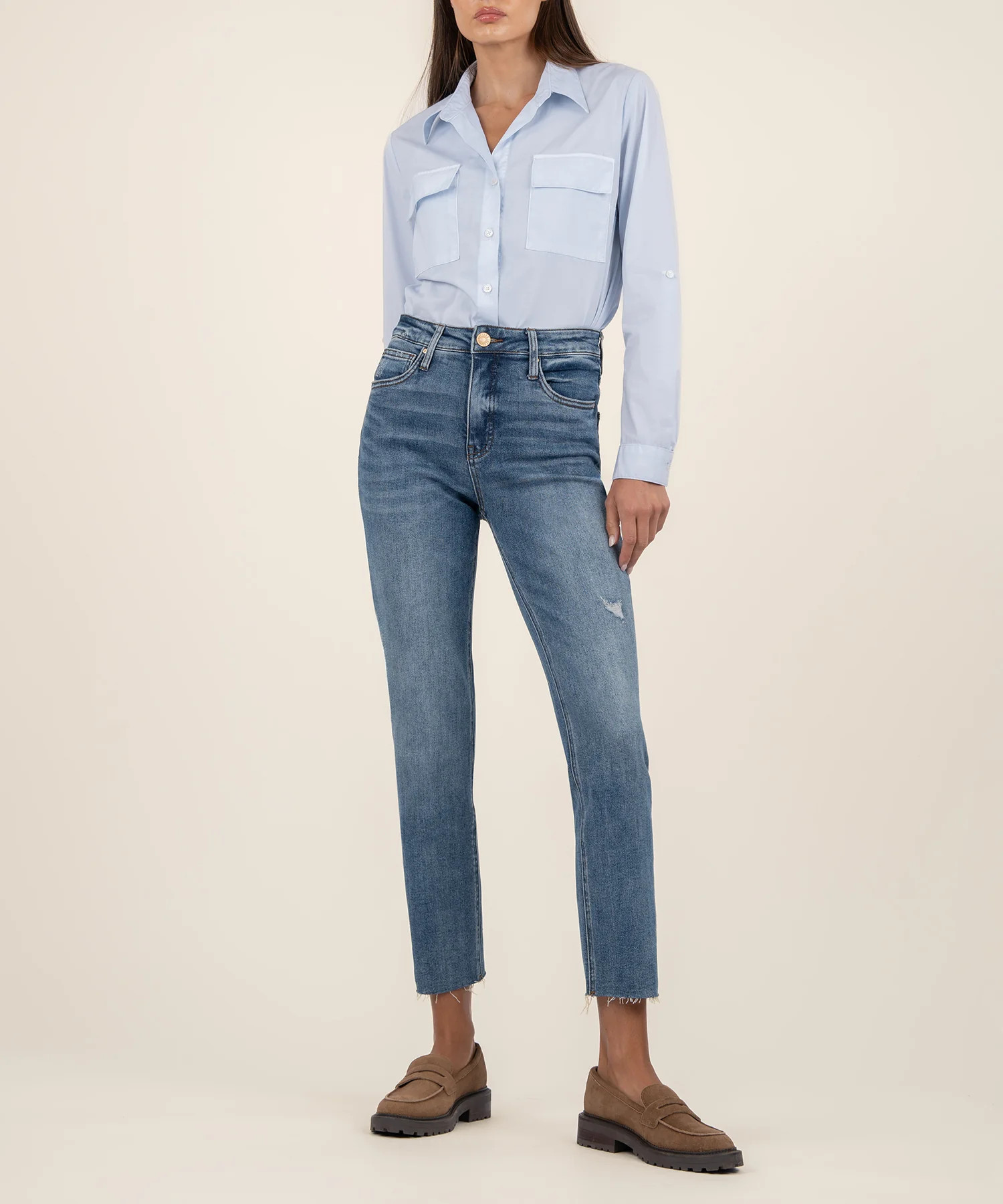 Rachael High Rise Mom Jean, Long - Kut from the Kloth | Kut From Kloth