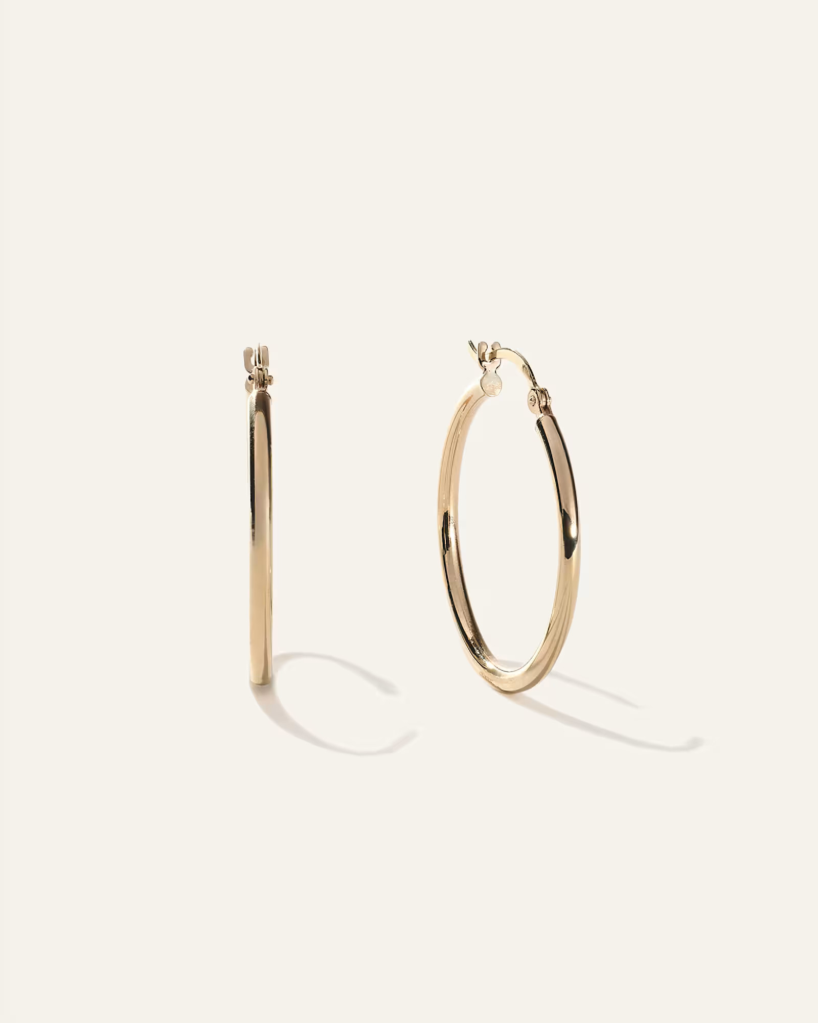 14K Gold Tube Hoops | Quince