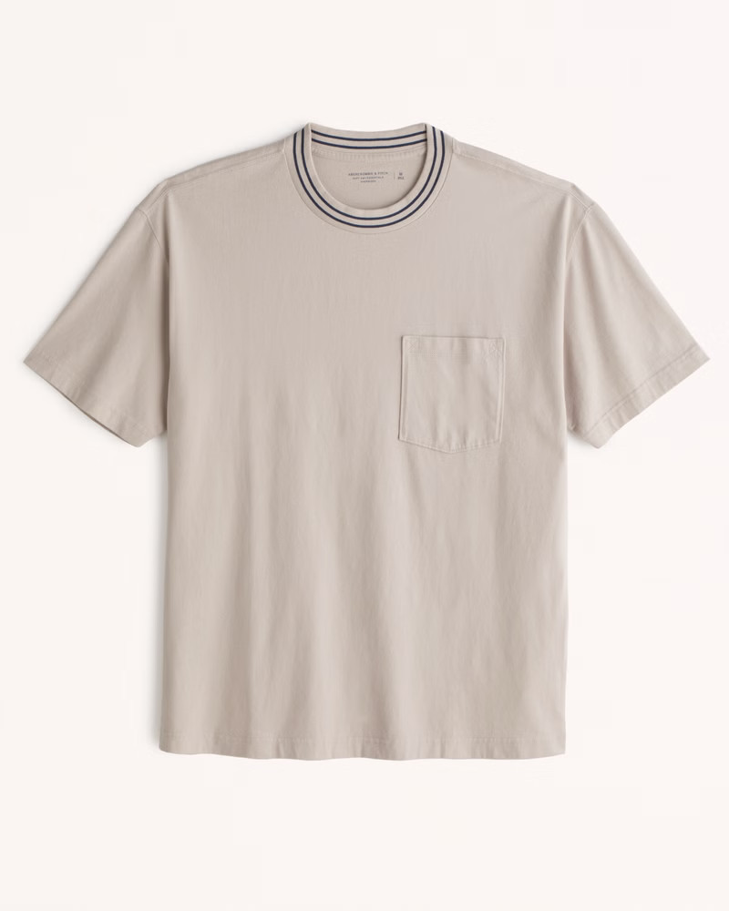 Men's Essential Oversized Pocket Tee | Men's Clearance | Abercrombie.com | Abercrombie & Fitch (US)
