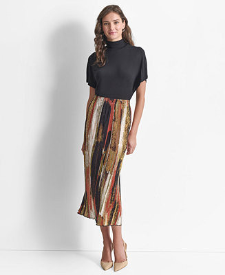 Women's Pull-On Printed Plissée Skirt | Macy's Canada