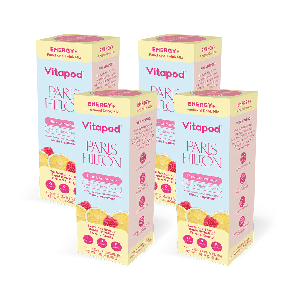 Paris Hilton x Vitapod Energy+ Pink Lemonade, 28 pods | Vitapod