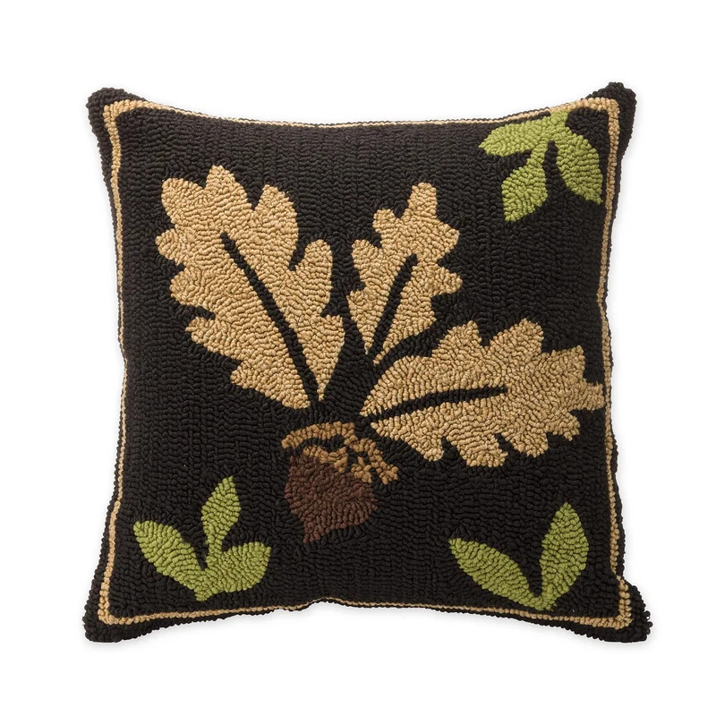 Indoor/Outdoor Woodland Throw Pillow w/Acorn | Plow & Hearth | Plow & Hearth