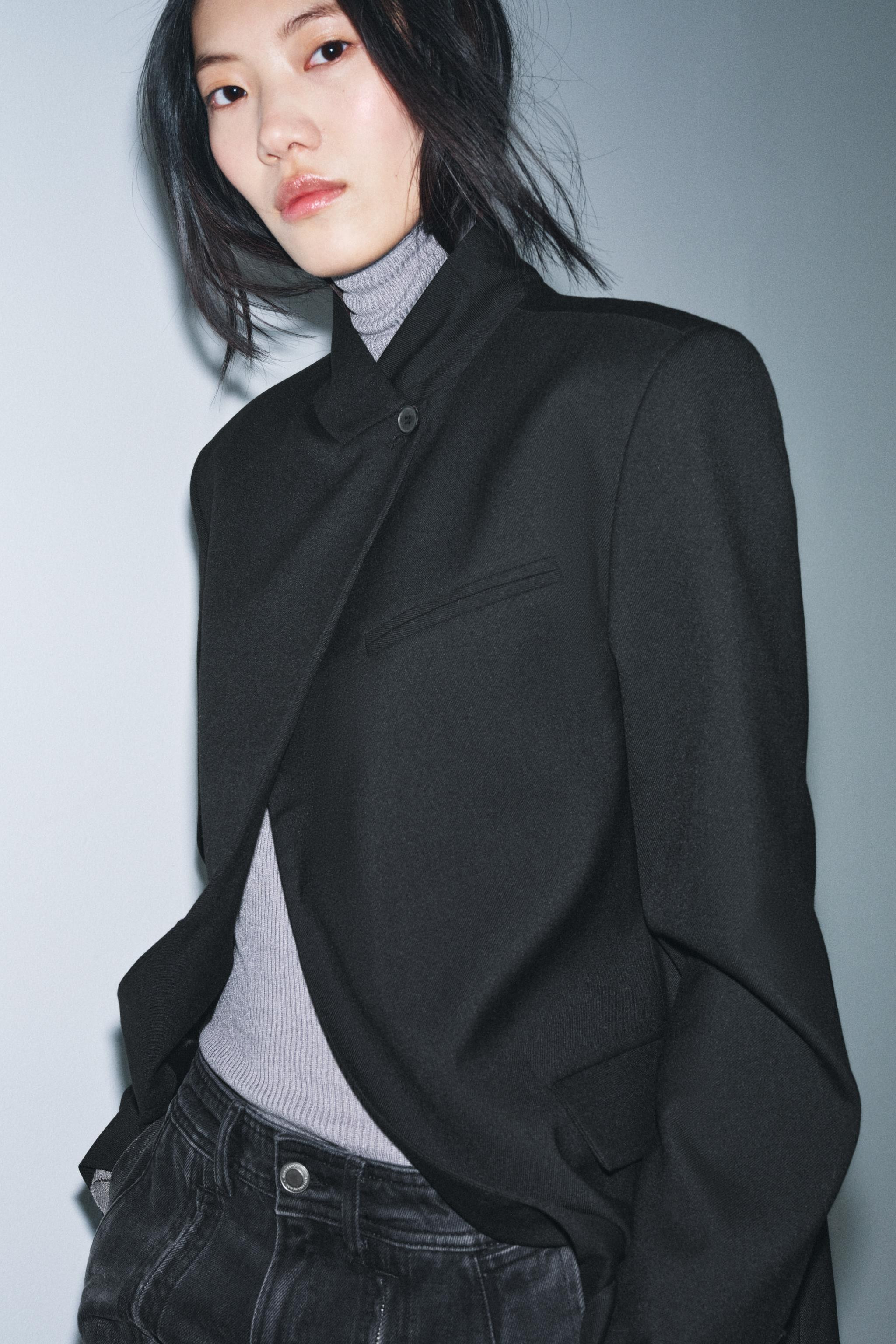 BLAZER WITH WOOL ZW COLLECTION | Zara Canada