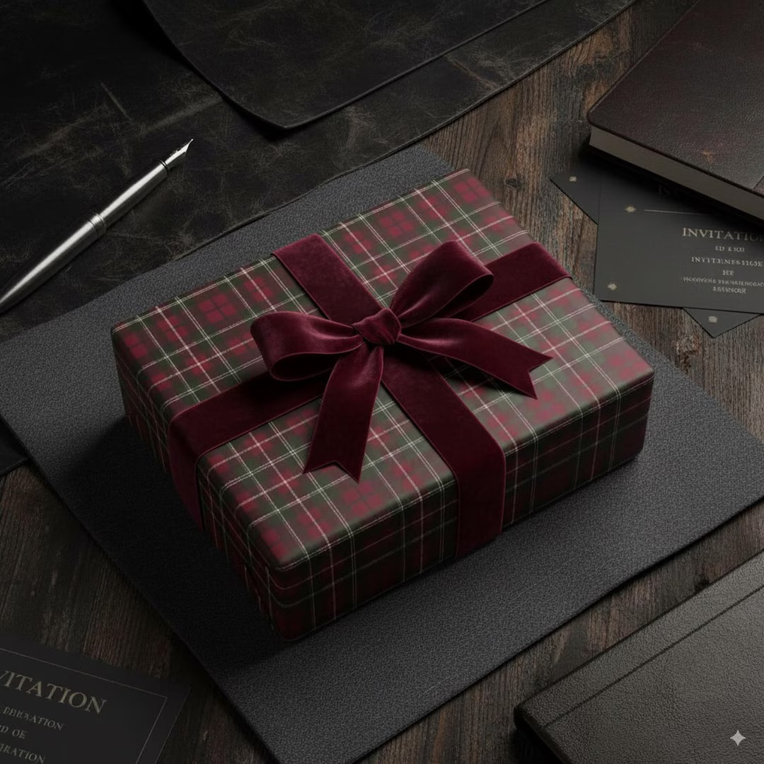 Plaid Tartan Wrapping Paper Festive Gift Wrap Classic Checkered Paper Holiday Present Wrap Manly ... | Etsy (US)