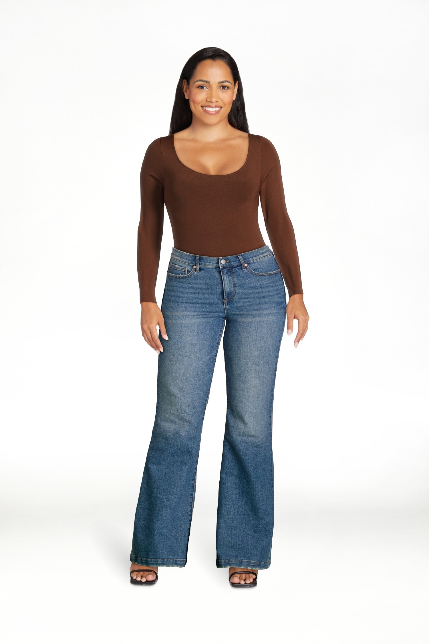 Sofia by Sofia Vergara Women's Melisa Flare High Rise Jeans, 30.5", 32.5" and 34.5" Inseams, Size... | Walmart (US)