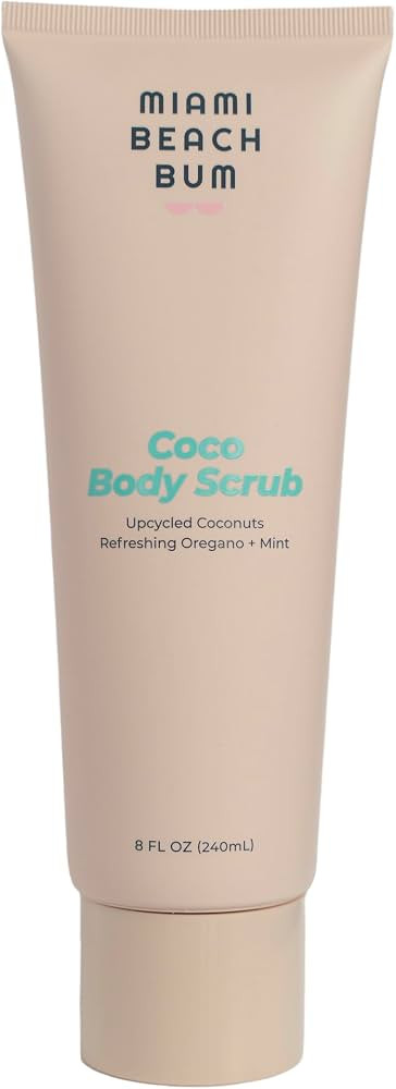 Miami Beach Bum, Coco Body Scrub, exfoliates, breakouts and irritation, Oregano & lactobacillus, ... | Amazon (US)