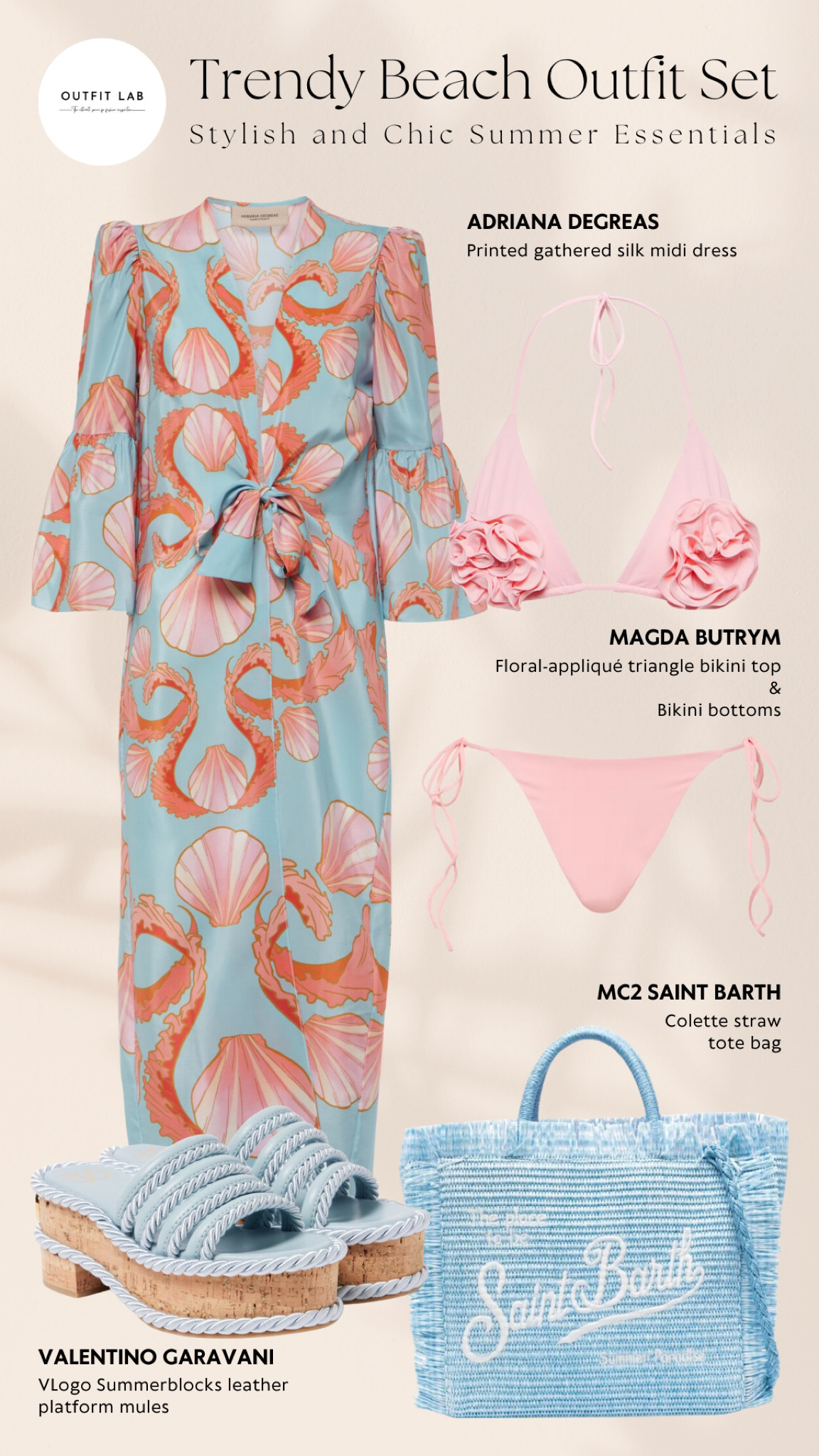🎀Shop Now: Trendy Beach Outfit Set - Stylish and Chic Summer Essentials🎀

Elevate your beachwear with this trendy beach outfit set! Featuring a chic Adriana DeGreas dress and a stylish Magda Butrym bikini top and bottoms, this ensemble is perfect for any seaside occasion. Step into elegant Valentino Garavani mules and carry your essentials in a fashionable MC2 Saint Barth bag. Shop now to upgrade your summer wardrobe with these must-have beach essentials!

#LTKSeasonal #LTKStyleTip #LTKSwim