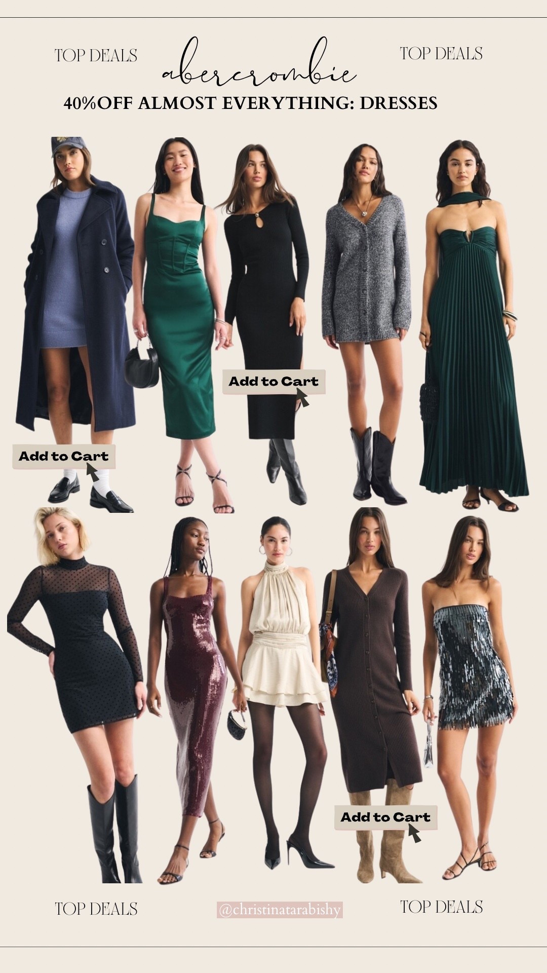 40% OFF Abercrombie Dresses 

#LTKSaleAlert #LTKHoliday