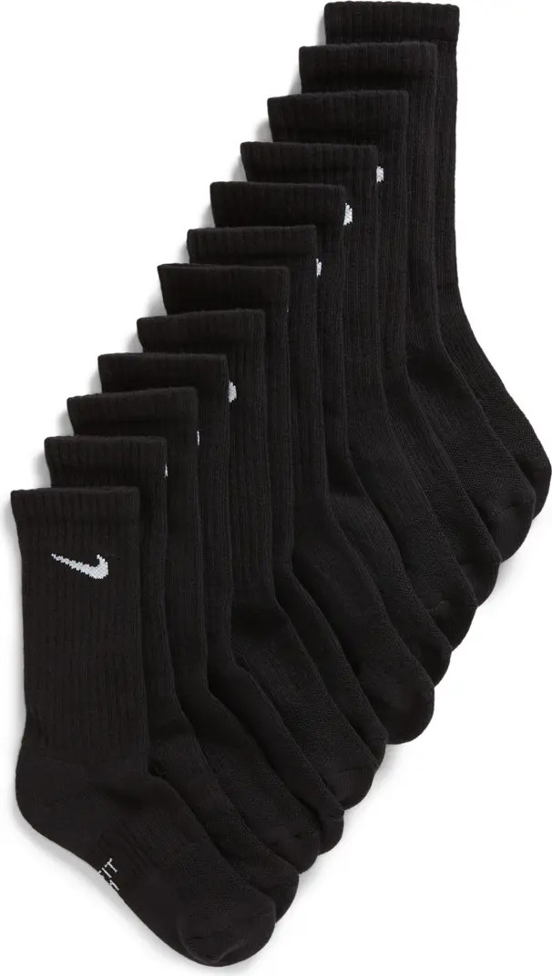 Pack of 6 Everyday Cushioned Crew Socks | Nordstrom