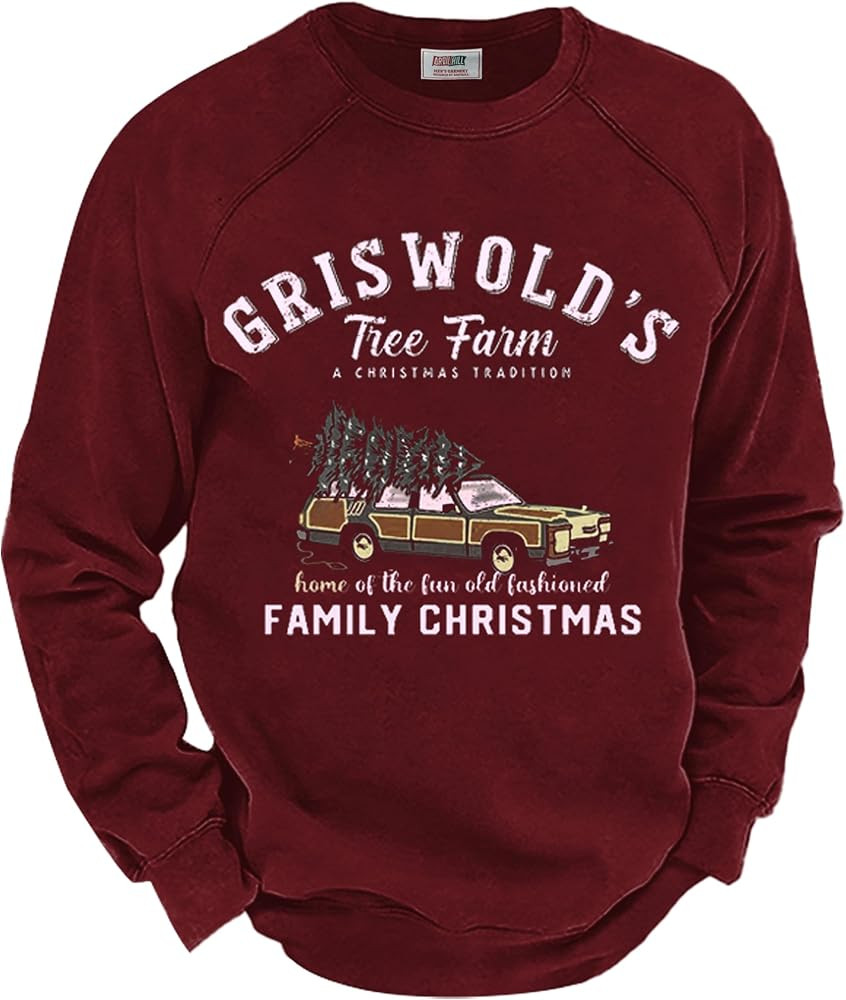 Arvilhill Mens Fleece-Lined Christmas Sweatshirts Raglan Vintage Classic Graphic Pullover (S-3XL) | Amazon (US)