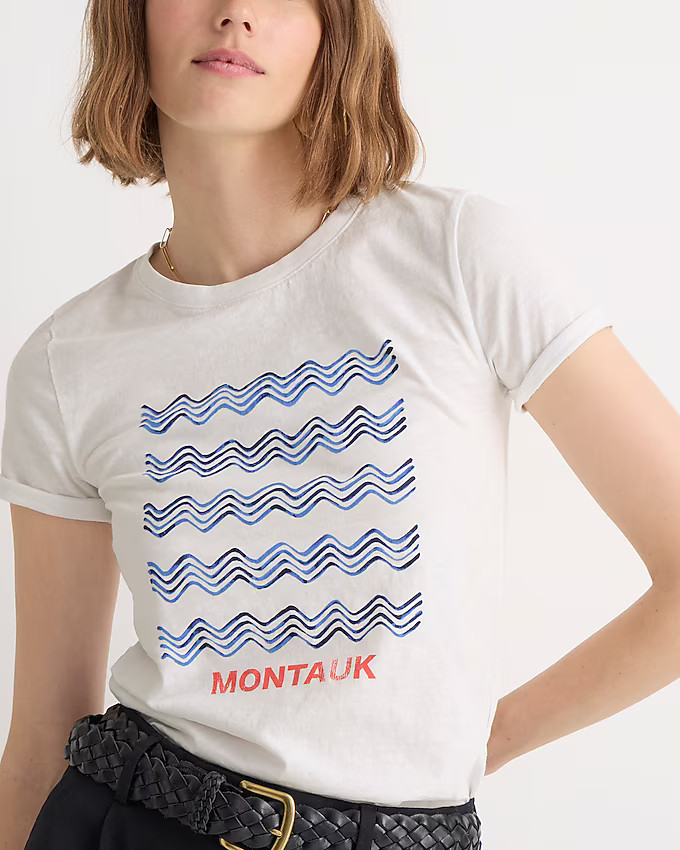 Classic-fit Montauk graphic T-shirt | J. Crew US