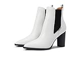 Calvin Klein Women's Yoanna Ankle Boot, White 140, 8 | Amazon (US)