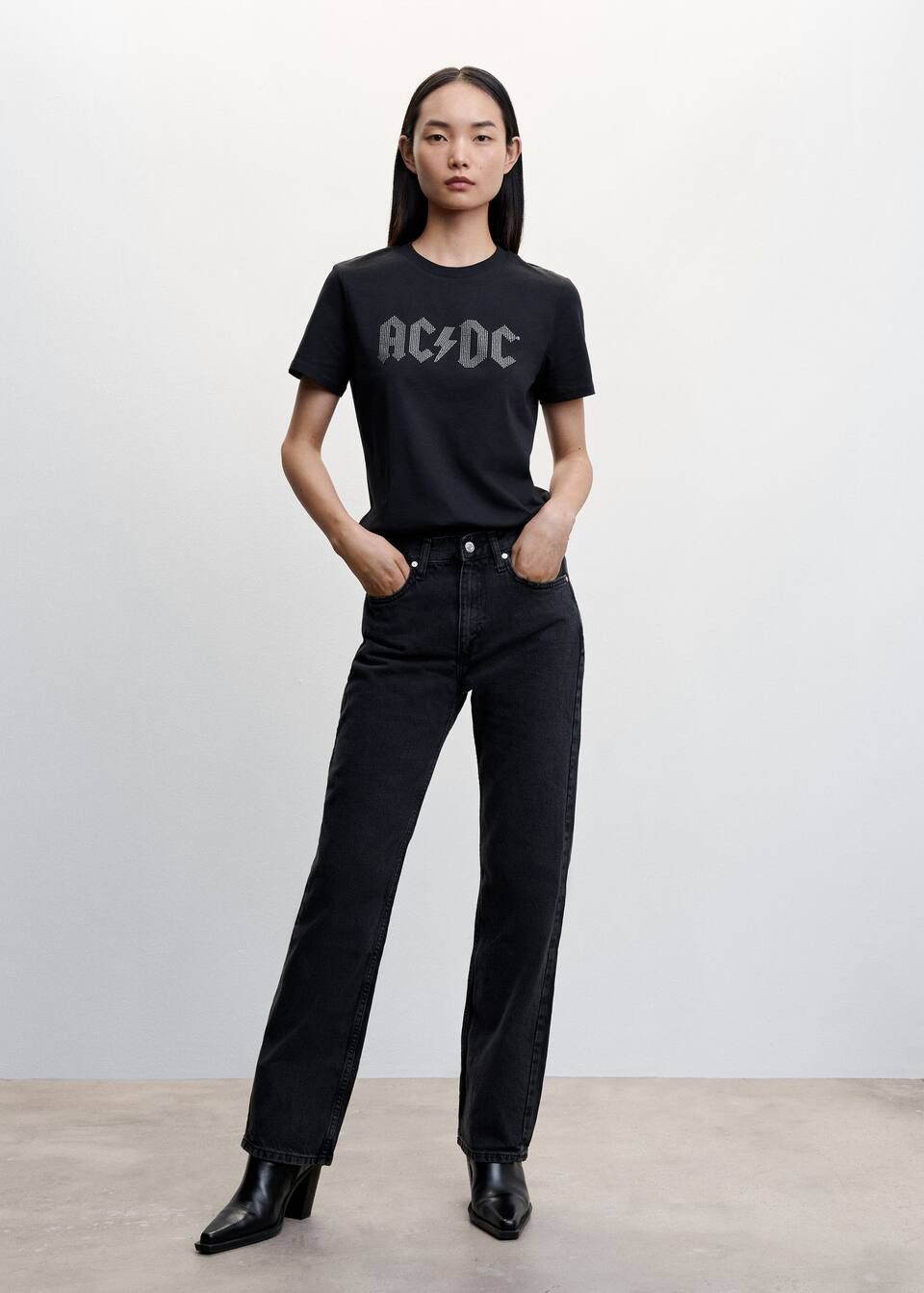ACDC T-shirt | MANGO (UK)
