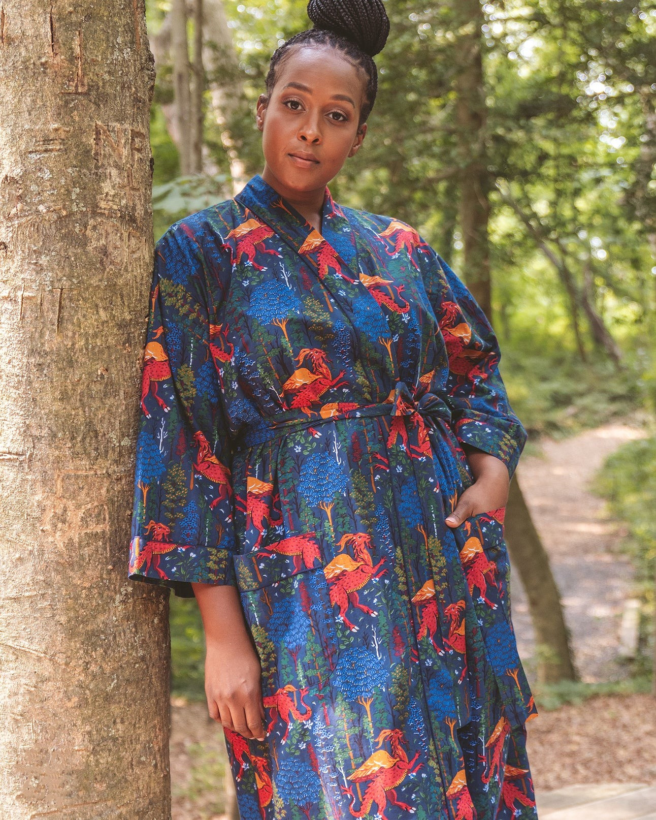 PF x Lokal Jersey Devil - All Gender Robe - Indigo | Printfresh