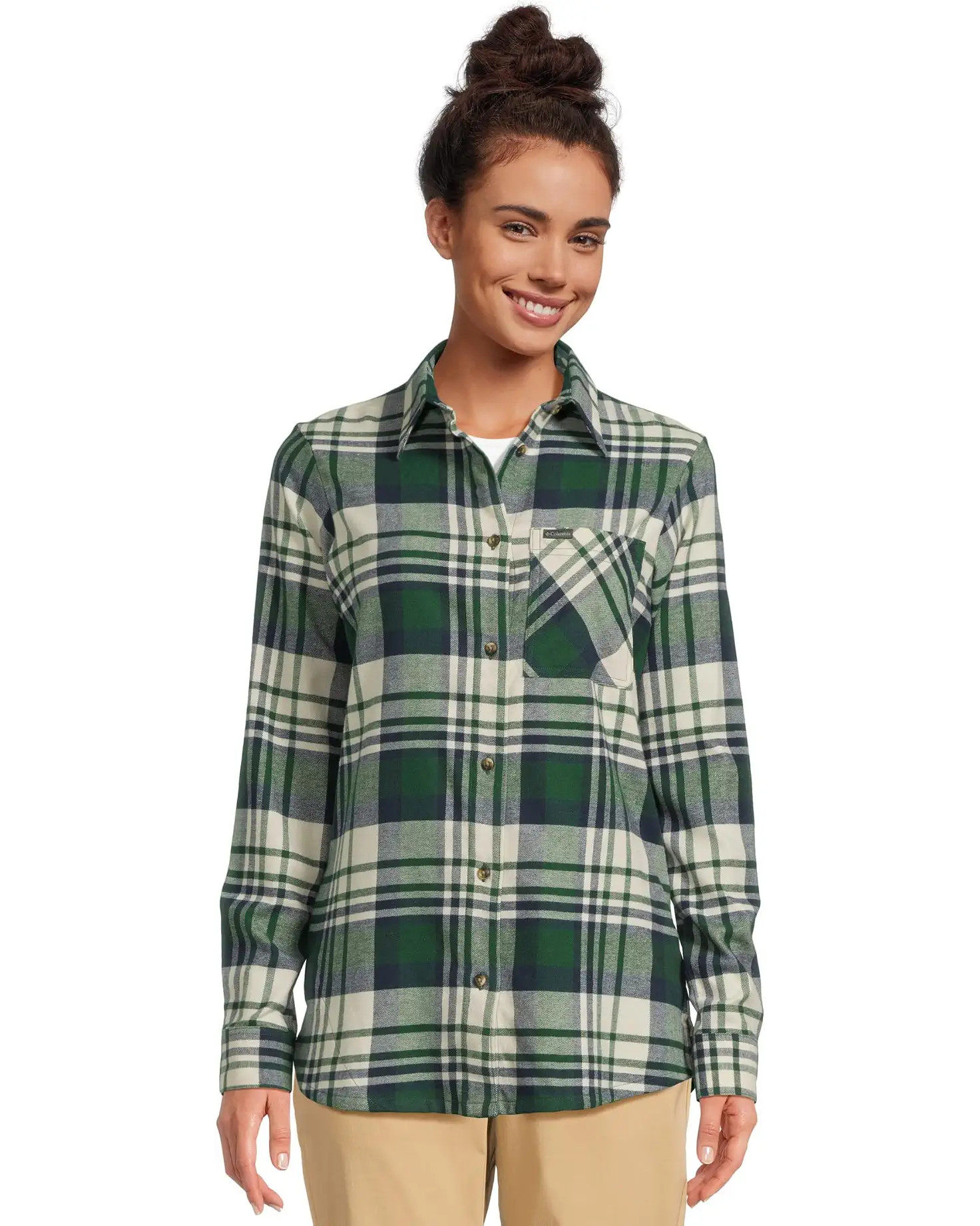 Women's Columbia Calico Basin™ Flannel Long Sleeve Shirt | Zappos.com