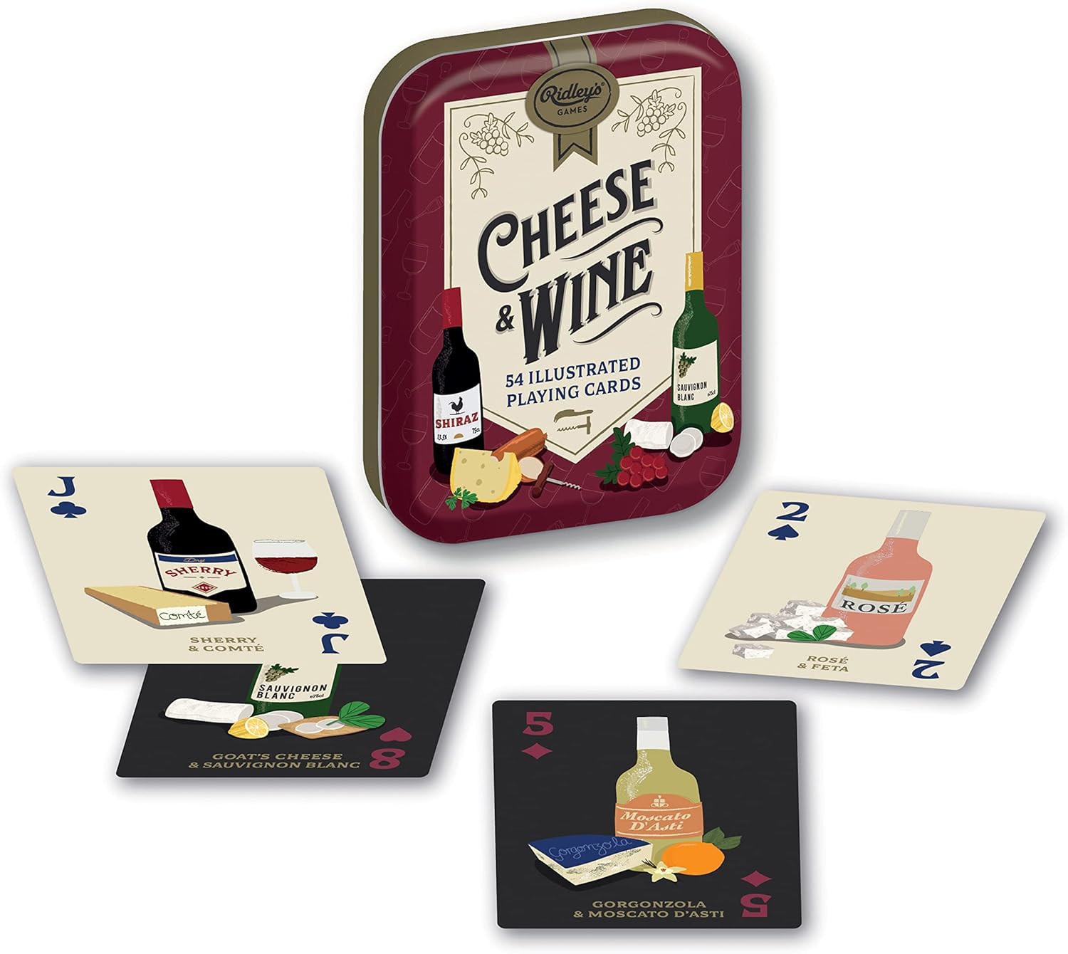 Ridley's Cheese & Wine Playing Cards | Amazon (US)