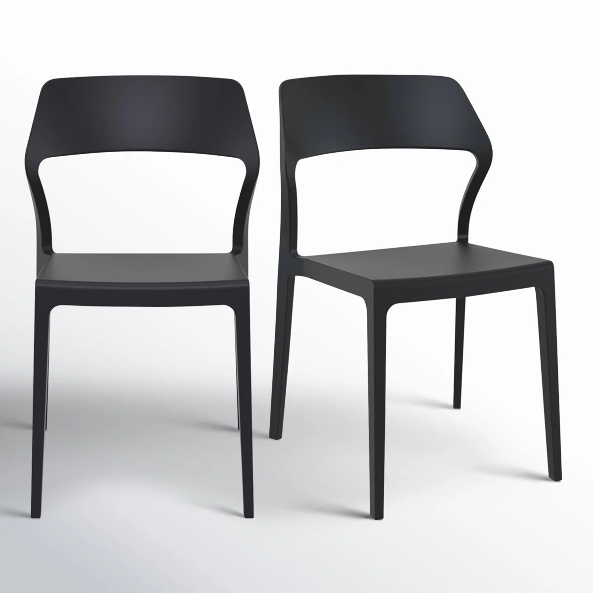 Farrah Outdoor Stacking Dining Side Chair (Set of 2) | Wayfair North America