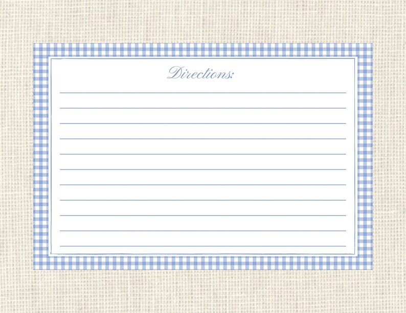 Recipe Cards Ginger Jar / From the kitchen of | Etsy (US)