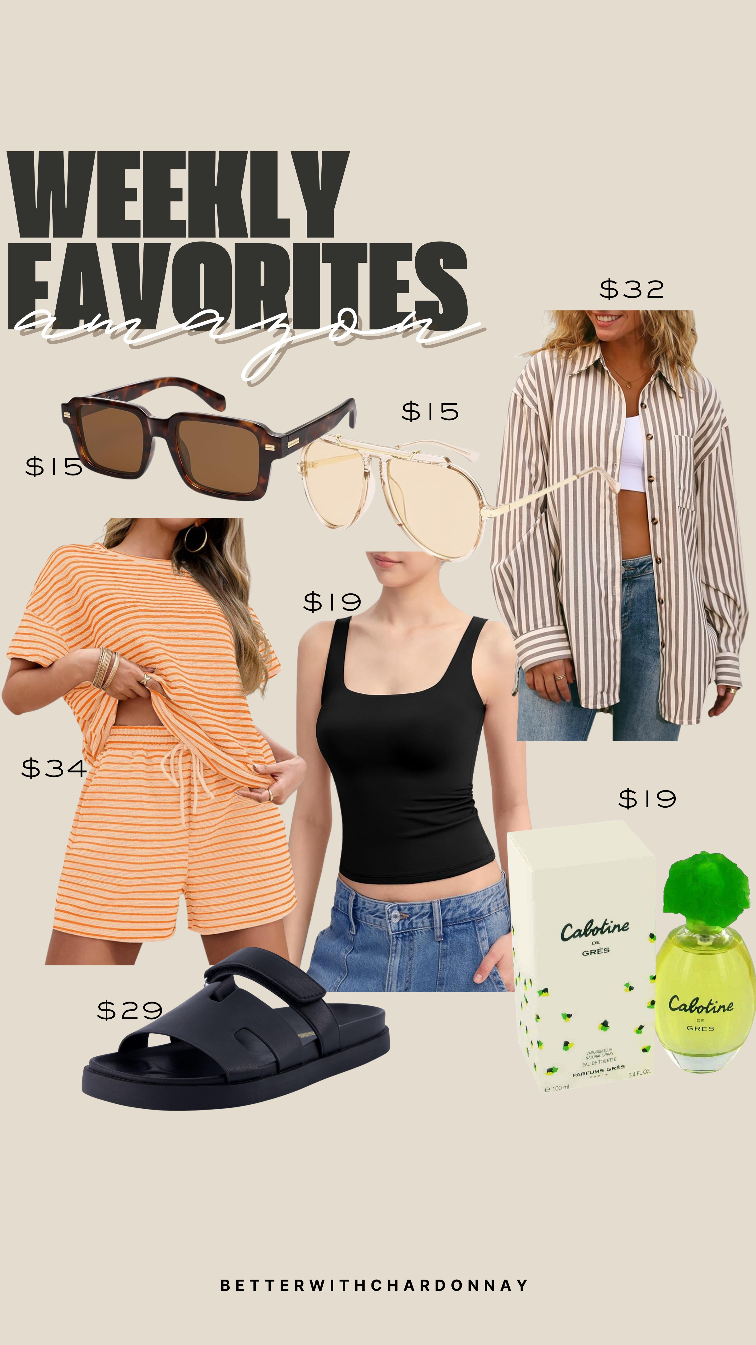 Amazon Weekly Favorites!

amazon finds, amazon fashion, summer style, amazon beauty, sunglasses 

 #LTKSeasonal