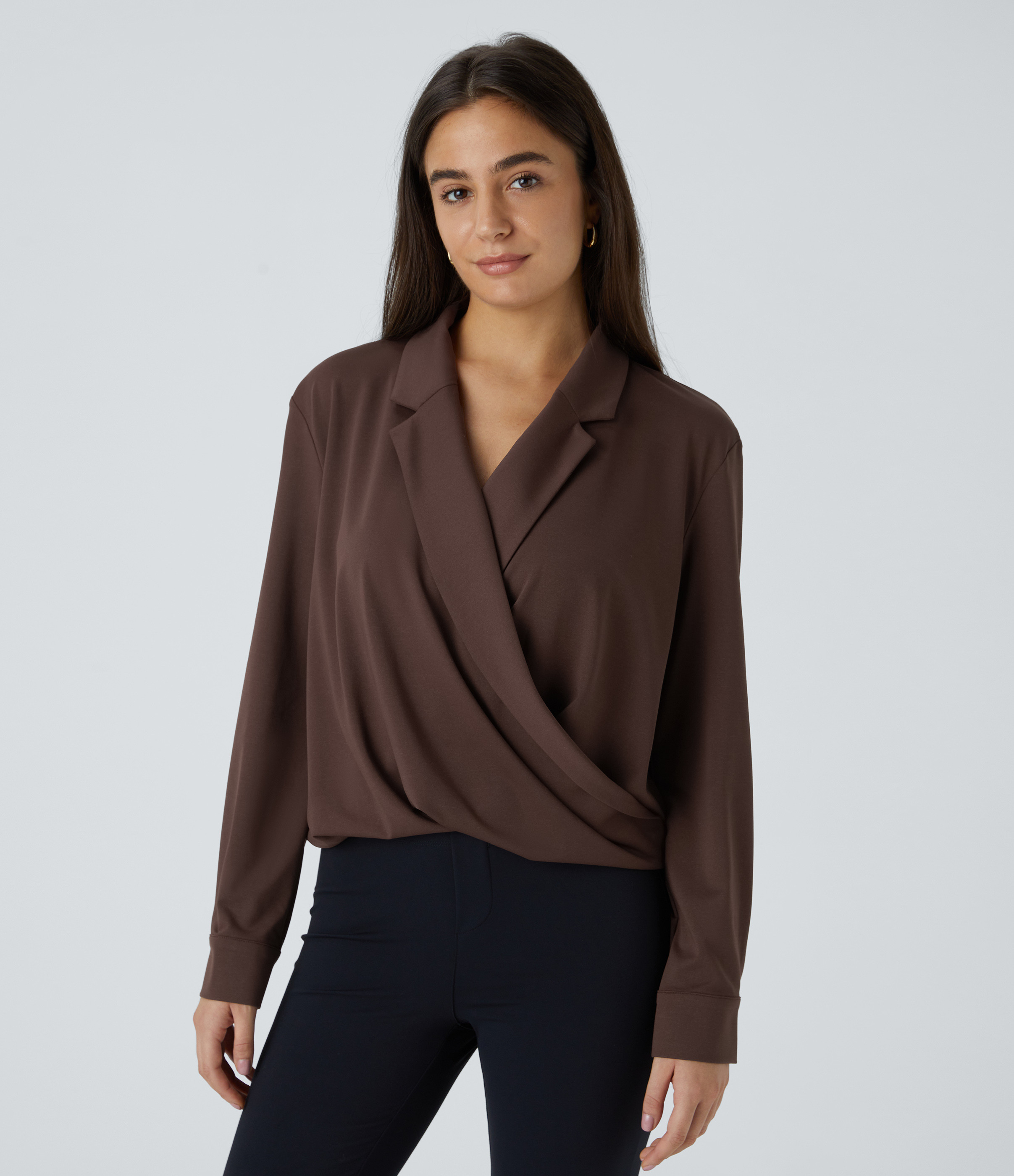 Women’s Crossover Long Sleeve Work Shirt - Halara | Halara-AU