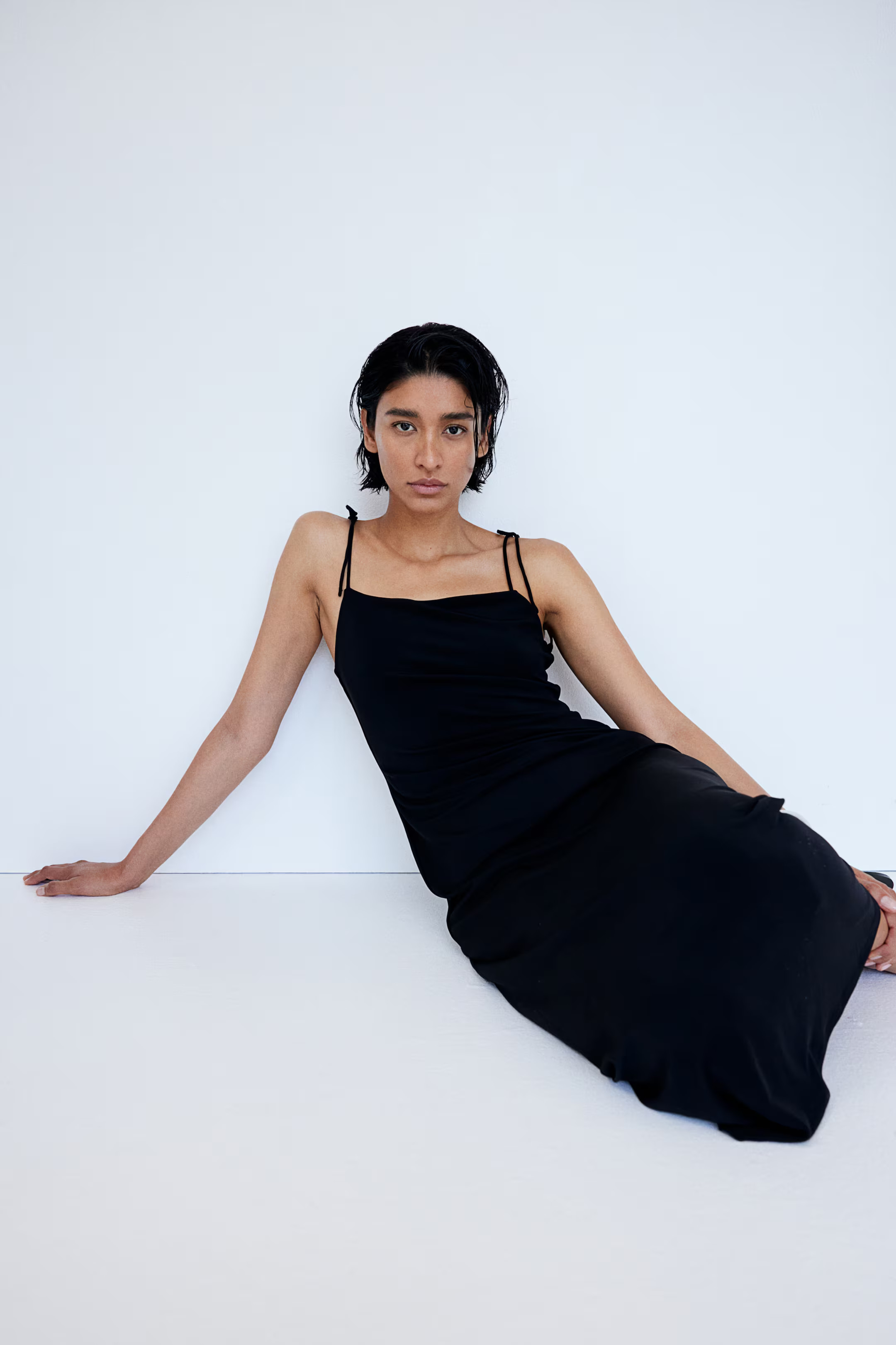 Tie-shoulder-strap Midi Dress | H&M (US + CA)