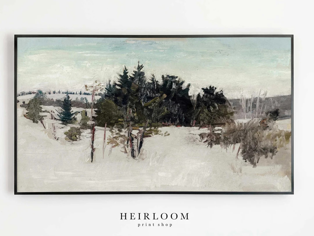 Samsung Frame TV Art  Forest  Snow  DIGITAL Art  Frame TV - Etsy | Etsy (US)