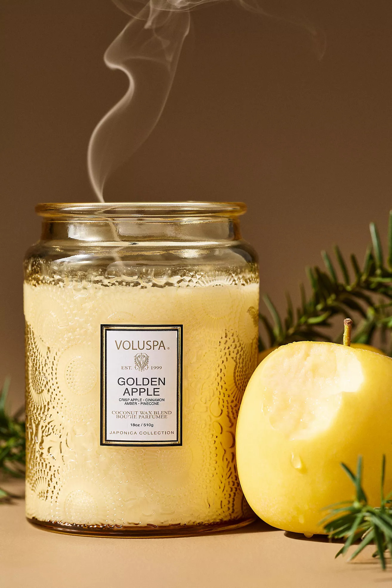 Voluspa Japonica Fruity Golden Apple Glass Candle | Anthropologie (US)