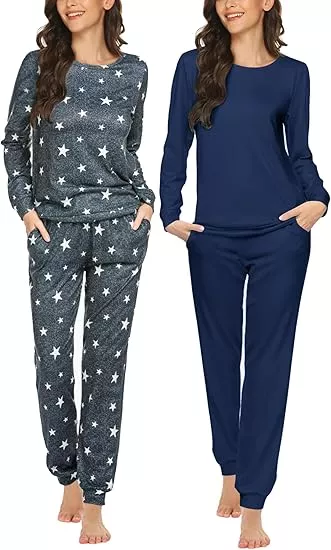 Ekouaer Fuzzy Fleece Pajamas 2 … curated on LTK