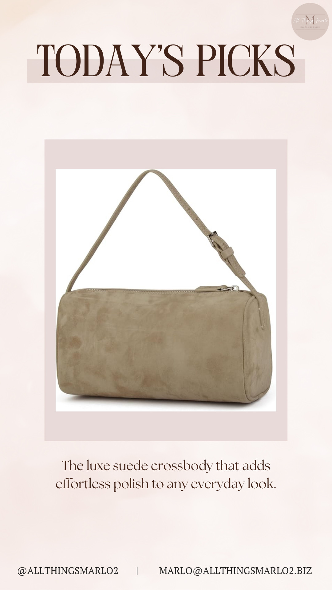 The luxe suede crossbody that adds effortless polish to any everyday look. 

 #LTKSeasonal #LTKWorkwear #LTKTravel
