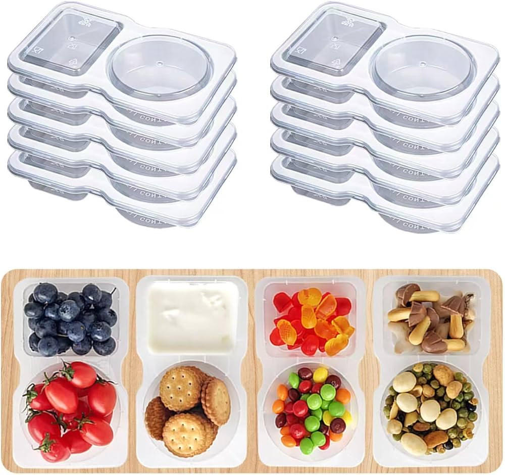 10Set Snack Containers,Reusable Snack Containers with Lids,Snack Pack Containers for Portion Cont... | Amazon (US)